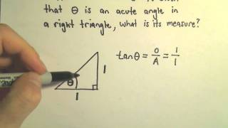 Finding an Angle Given the Value of a Trigonometric Function - Example 2