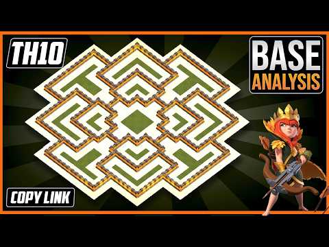 BEST TH10 HYBRID/TROPHY Base 2025!! COC Town Hall 10 (TH10) Trophy Base Design – Clash of Clans COC