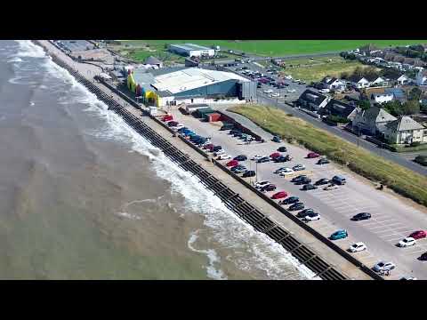 PRESTATYN: From The Air - Summer High Tide at The Nova