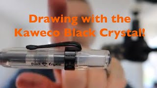 Drawing with the Kaweco Sport Black Crystal fountain pen!