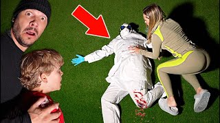The SCIENTIST broke his leg trying to ATTACK US!