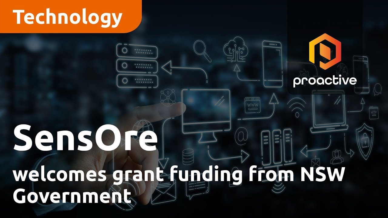 SensOre welcomes grant funding from NSW Government