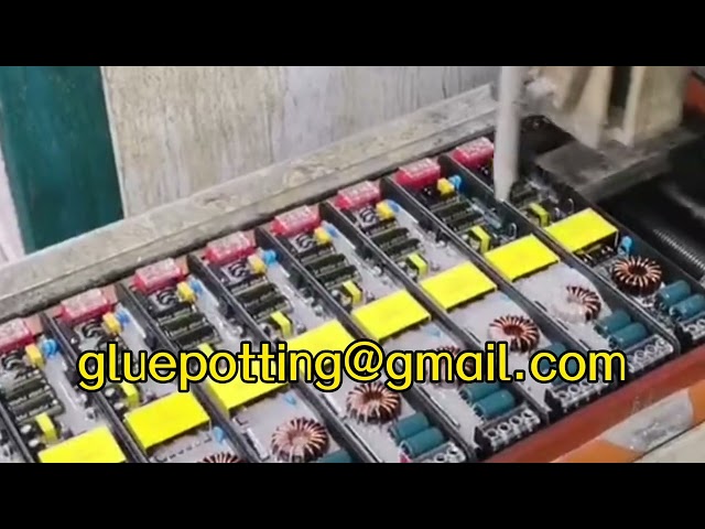 two-component resin automatic metering/mixing/dispensing machine for water meter reader / sensor/transformer/relay/capacitor