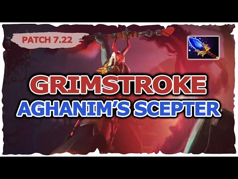 GRIMSTROKE AGHANIM'S SCEPTER PATCH 7.22 DOTA 2
