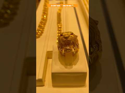 Tiger Ring For Men||Malabar Gold and Diamond RAK🇦🇪 #shorts #gold #ring #goldring #tiger #arabic
