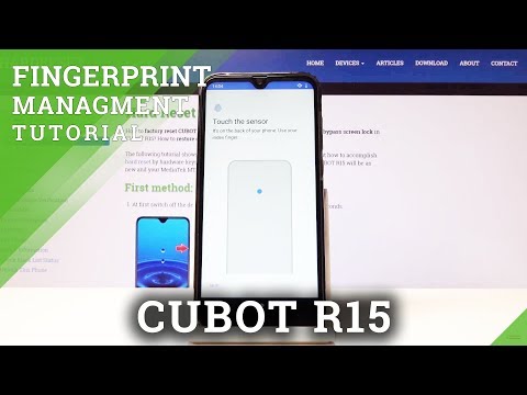 How to Add Fingerprint in CUBOT R15 - Set Up Screen Lock