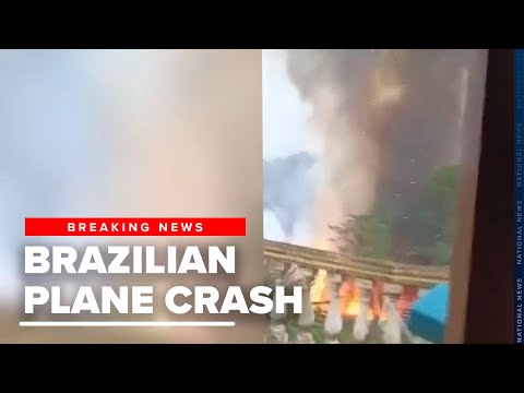 Video shows passenger plane falling out of sky over São Paulo, Brazil
