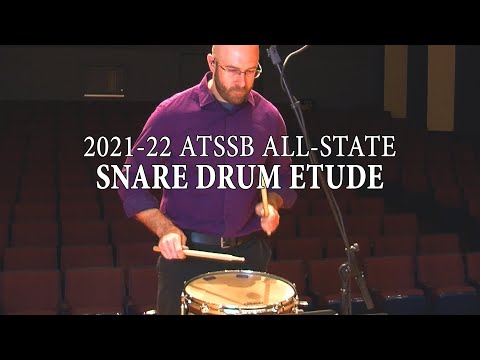 Texas ATSSB All State Snare Drum Etude - Year A