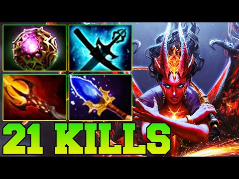 22 Kills QOP Dota 2 Mid - Best Queen Of Pain Dota 2 Pro Gameplay Guide Build 7.37