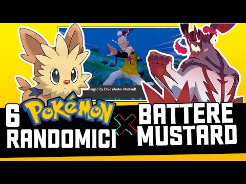 BATTERE MUSTARD in POKÉMON SPADA e SCUDO con 6 Pokémon CASUALI - Pokémon Challenge (Twitch Montage)