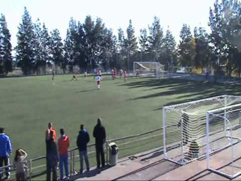 Gol y asistecia de Maria Coello con el Rvo Portuense cadete masculino