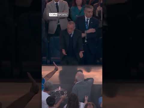 😱 Florentino Perez s'embrouille avec un supporter du #RealMadrid en tribunes ! #Football #beINSPORTS
