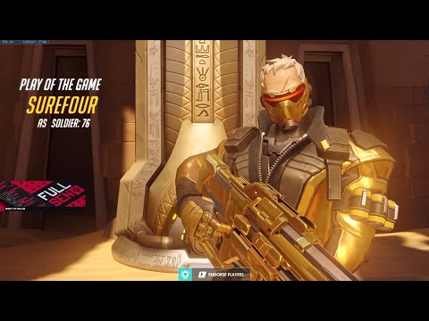 POTG! SUREFOUR INSANE SOLDIER 76 GAMEPLAY OVERWATCH SEASON 29 TOP 500