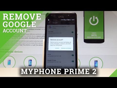 How to Remove Google Account from myPhone Prime 2 |HardReset.info