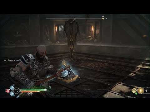God of War defeating Valkyrie in 6 hits