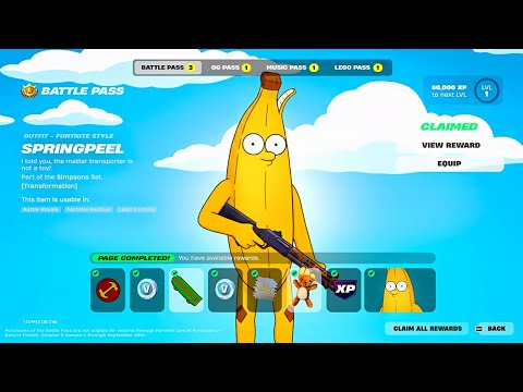 Fortnite Simpsons — трейлер боевого пропуска (полный обзор)
