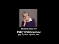 Funeral Mass For Patsy Lee 9 May 2025