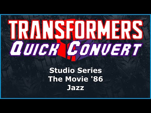 Transformers Studio Series The Movie (1986) Deluxe Jazz | Quick Convert