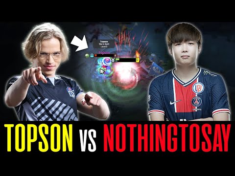 Topson vs NothingToSay Mid Lane -- Classic OG vs PSG.LGD Battle DOTA 2