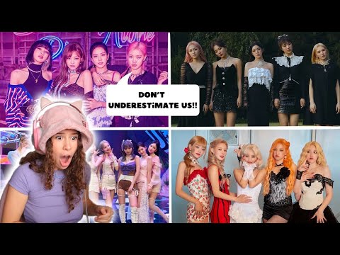 FINALLY DISCOVERING GIRL GROUPS ( BlackPink, Twice, (G)I-dle, K/DA, Red Velvet)