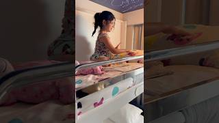 Her Minnie Mouse bed is so cute🥰 #DisneyCruise #DisneyWish #cruise #disney #fyp #viral #meme #funny