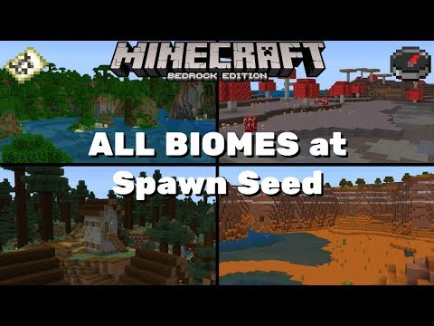 Cr1ato - Minecraft ALL BIOMES at Spawn Seed - Bedrock Edition 1.16