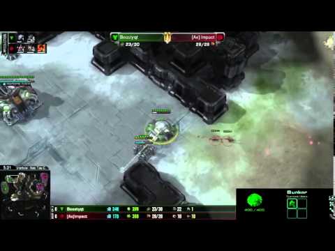 SC2 Impact vs Beastyqt Game 1 Group Stage Starbow Invitational Starcraft 2