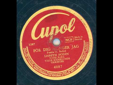 Lisbeth Bodin - För dig sjunger jag