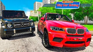 ГОНКА: ГЕЛИК ПРОТИВ BMW X5M ! КТО ЛУЧШЕ?? CITY CAR DRIVING! РЕАЛЬНАЯ ЖИЗНЬ + РУЛЬ