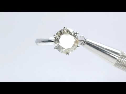 2.84ctw Round Brilliant Solitaire Engagement Ring J I1