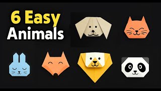 6 Easy Origami Animals - Perfect for Beginners!