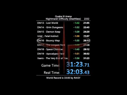 Deathless Nightmare! 31:23 (former) World Record