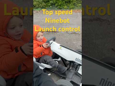 Ninebot gokart review top speed setting 3year old driver