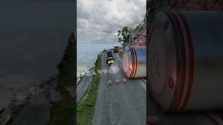 Download lagu Colorful Cars vs Retractable Barriers – BeamNG.Drive Part #1 #beamngdrive #shorts mp3