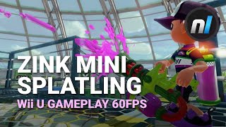 Splatoon Zink Mini Splatling Wii U Gameplay Showcase 60fps
