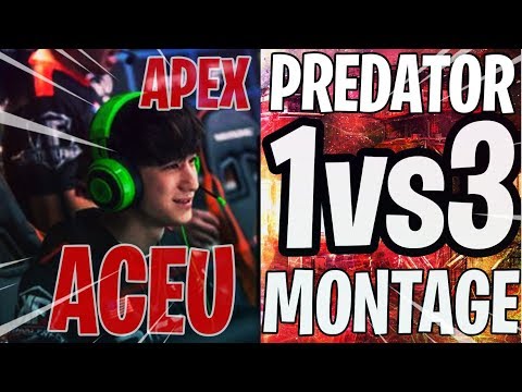 Apex PREDATOR GOD ACEU "ONLY 1vs3 MONTAGE" - Apex Legends - Funny Moments & Best Highlights #20
