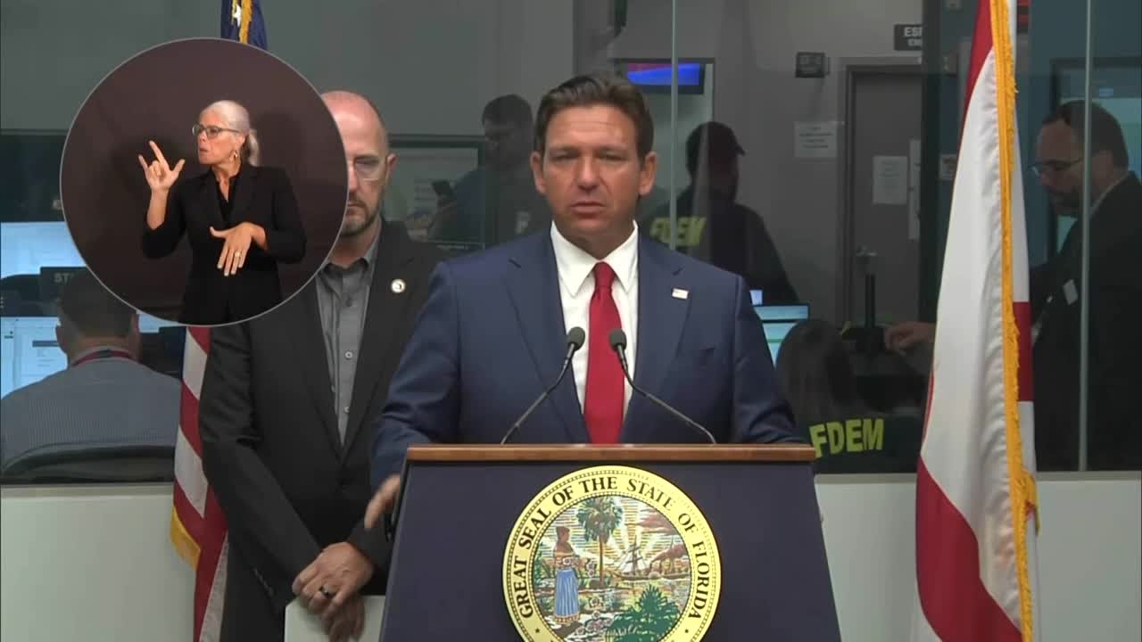 Florida Gov. Ron DeSantis gives update on preparations for Helene