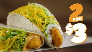 Del Taco 2 for $3 Crispy Chicken Tacos!