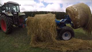 Double Bale Feeder  - feeding silage - Sept 2018