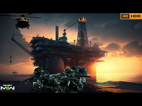 " Navy SEALs 141 " Hostage's Rescue Mission｜Modern Warfare 2 Remastered Campaign｜Russian Oil Rig｜4K.