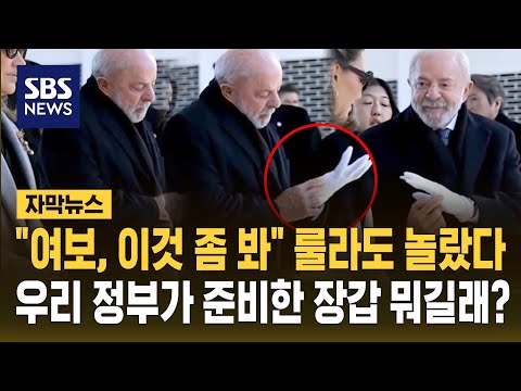 "여보, 이것 좀 봐" 우리 정부가 준비한 장갑 보고 깜짝 놀란 룰라…뭐길래? (자막뉴스) / SBS