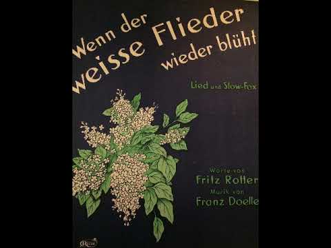 Lud Gluskin Orchestra, refrain vocal, Les Lilas, Foxtrot, Paris, 1929
