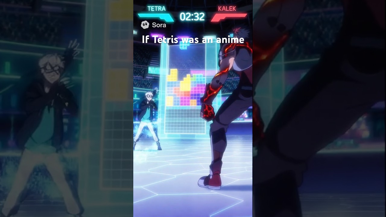 Tetris #anime #sora2 #retrogaming #retrogames #tetris