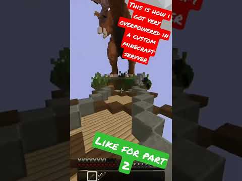 This is how i became OVERPOWERED in a custom minecraft server in 30 minutes!