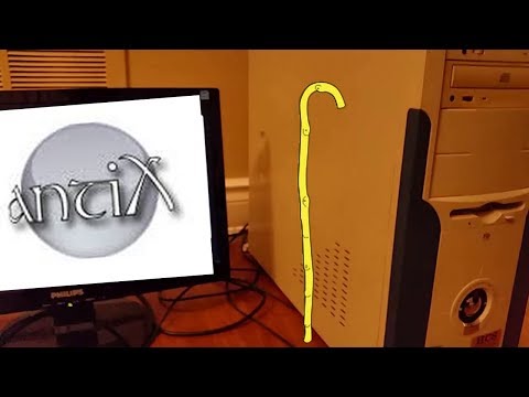 antiX running on a 15+ year old computer