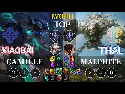 ES Xiaobai Camille vs SRB Thal Malphite Top - KR Patch 11.1