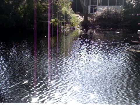 Laser light show courtesy of the sun.