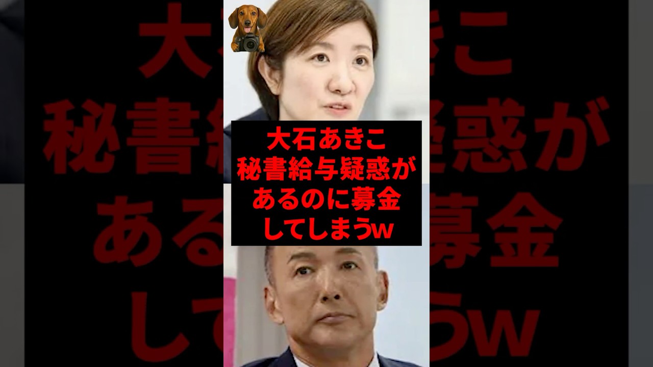 大石あきこ、秘書給与疑惑があるのに募金してしまうｗ
