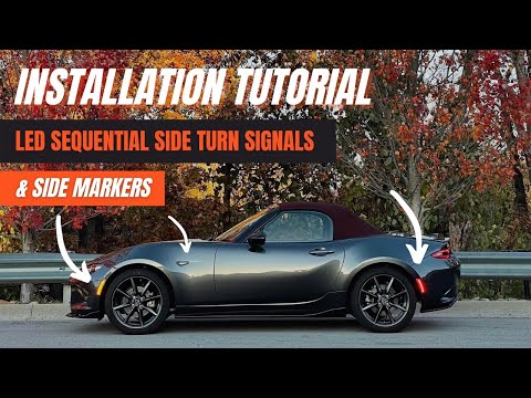 Flyin' Miata Sequential Side Turn Signals and LED Side Markers Installation on ND MX-5 Miata