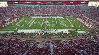 University of Alabama Million Dollar Marching Band - Pregame, National Anthem, and Team Entry